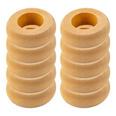 10pcs Party Wooden Napkin Rings DIY Wooden Napkin Holders Tabletop Napkin - Image 1 of 4