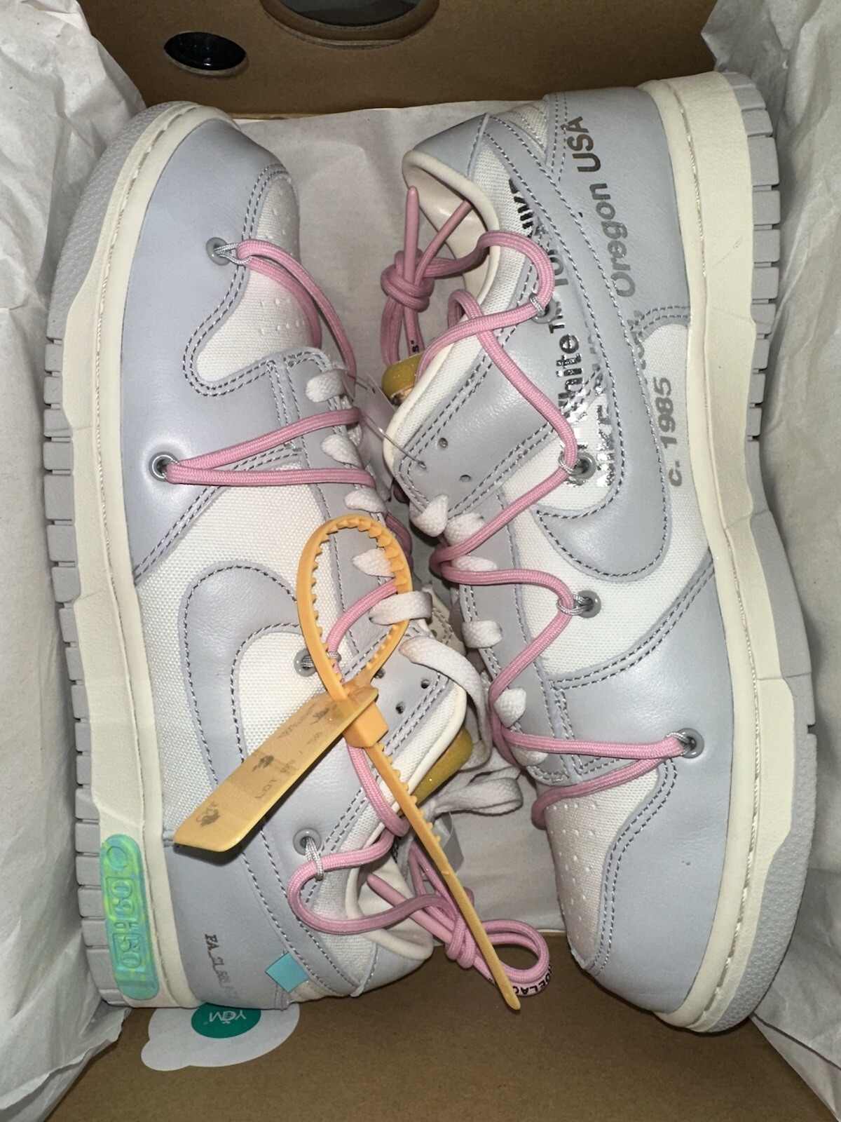 OFF WHITE X NIKE Nike Dunk Low X Off White Lot 9 Of 50