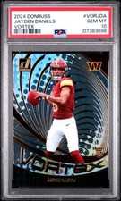 2024 Donruss Vortex VORJDA Jayden Daniels RC Rookie PSA 10 Gem Mint COMMANDERS