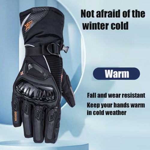 Winter Motorcycle Gloves for Men Women Cold Weather Waterproof ATV Riding Gloves - Picture 2 of 17