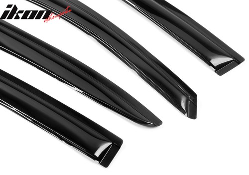 Fits 08-14 Dodge Avenger Acrylic Window Visors Sun Rain Guards Deflector 4Pc Set - Picture 8 of 15