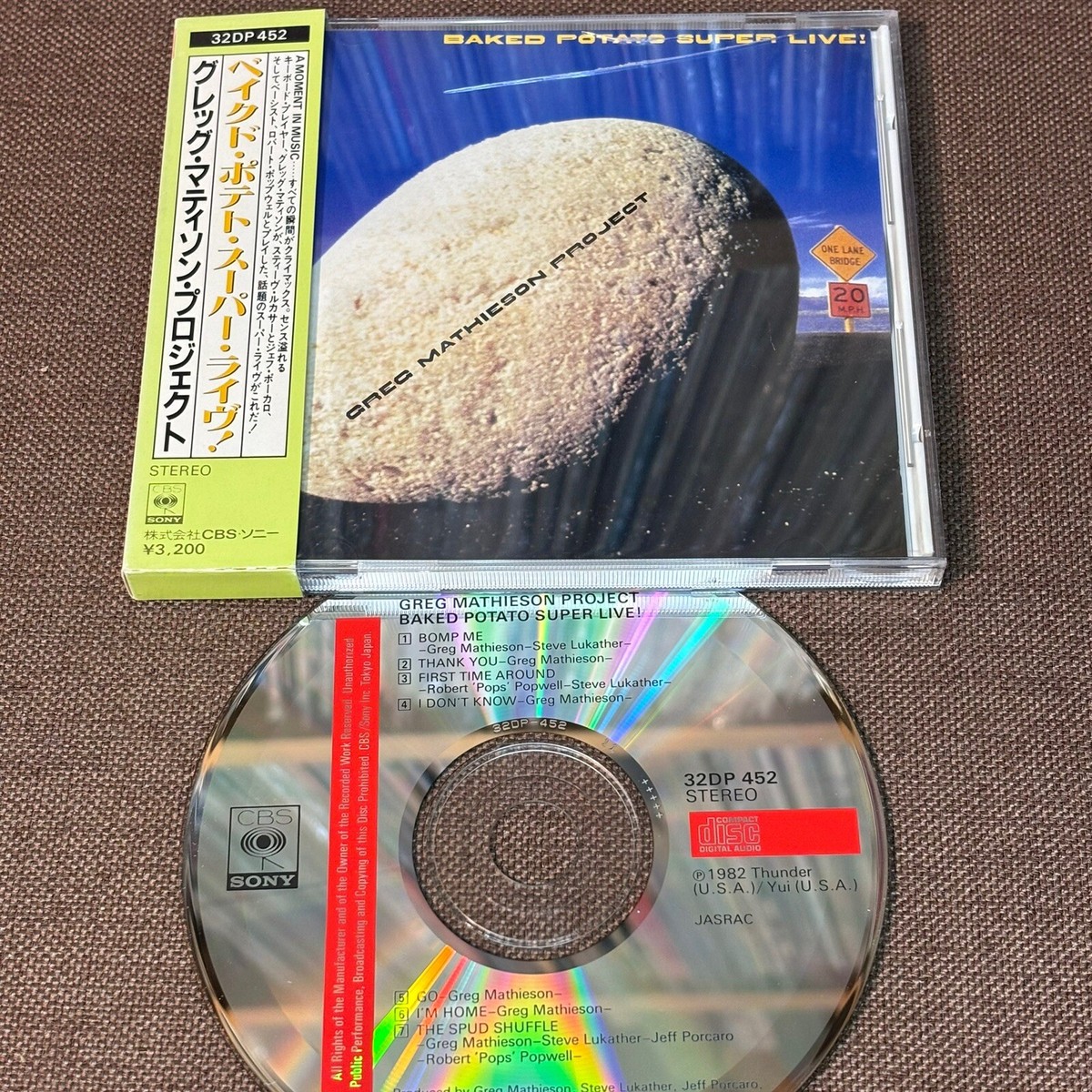 GREG MATHIESON Baked Potato Super Live! JAPAN CD 32DP452 w