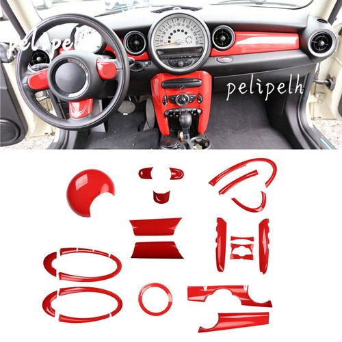 Red Interior Full Set Decoration Trim For Mini Cooper Clubman R55 R56 ...
