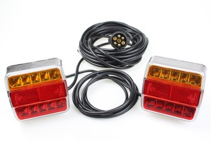 Led Ruckleuchten Set 7 Polig Magnet Verkabelt Pkw Anhanger Beleuchtung Rucklicht