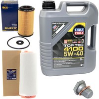 MotoröL Filter Set 5W40 5Liter + ÖLablassschraube FüR BMW 3Er E46 320D 318D E39