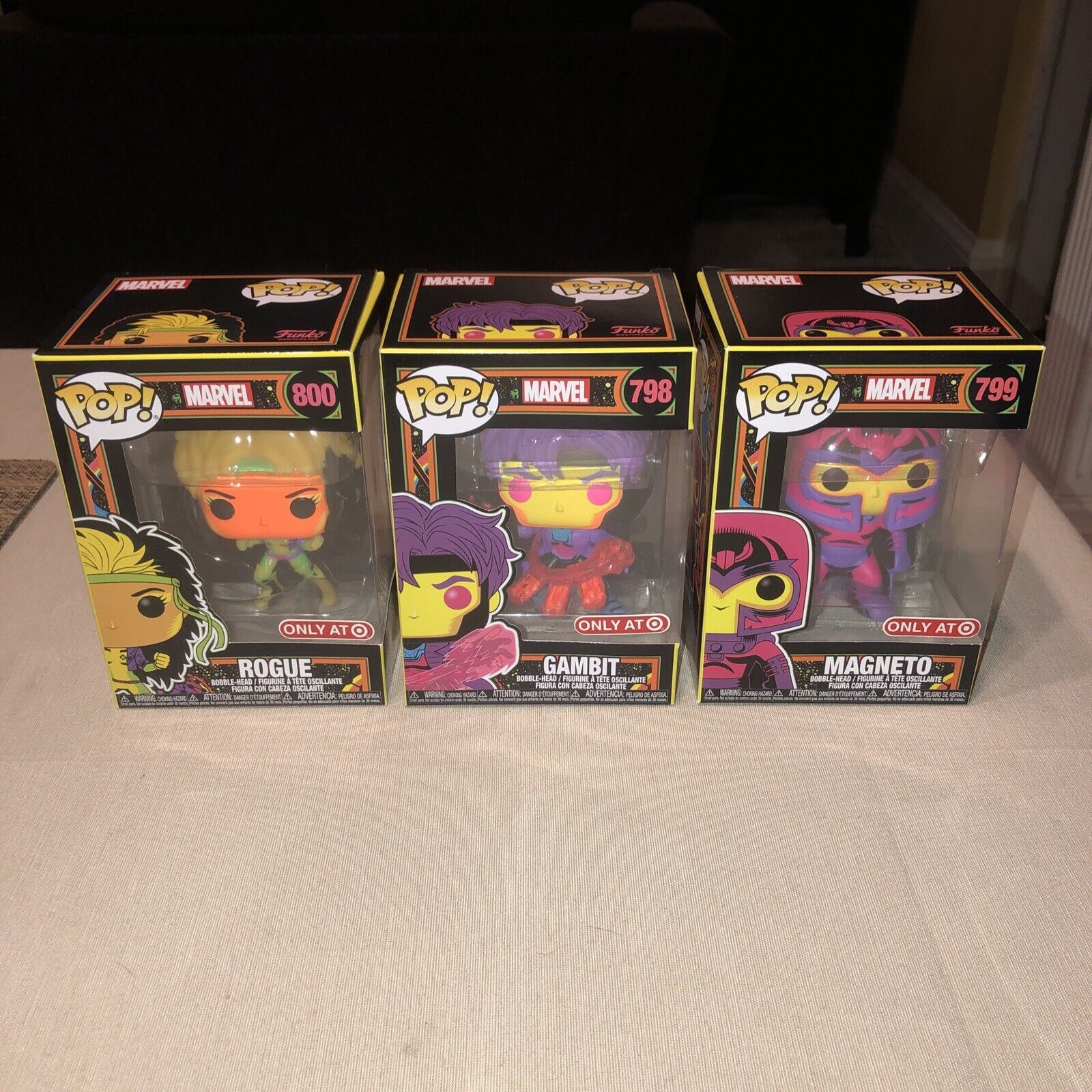  Funko Pop Marvel X-Men - Gambit Blacklight : Toys & Games