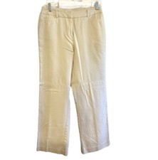 Light khaki flat front straight leg pants trousers 10