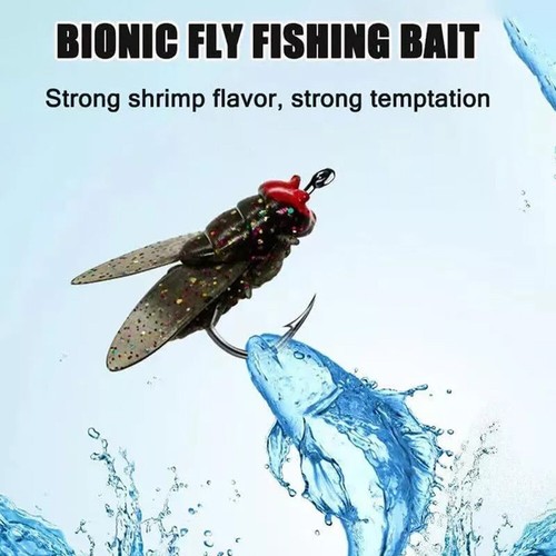 40pcs 12mm Bionic Fly Fishing Bait, Color Small Fly Hook Fly Fishing Bait UK - Picture 14 of 17