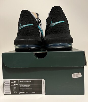 Nike LeBron 16 XVI Low Atmos Clear Jade Men's SZ 11 New in