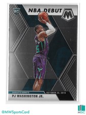 PJ Washington 2019-20 Panini Mosaic NBA Debut Base Prizm Rookie RC #278 Hornets