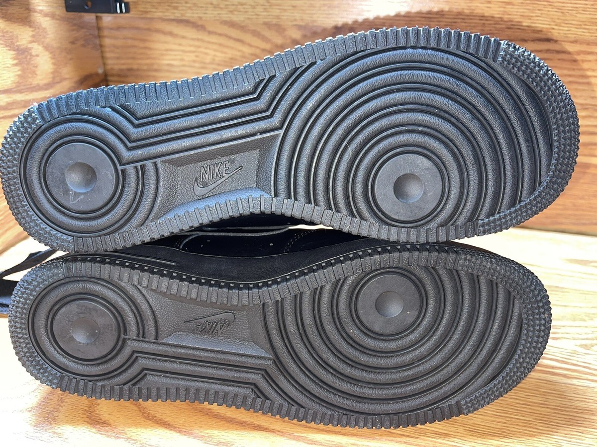 Nike Air Force One Triple Black High Top W/ Orthopedic 1in Lift Men Size 8.5 Nike Air Force 1 Mid  main image 2