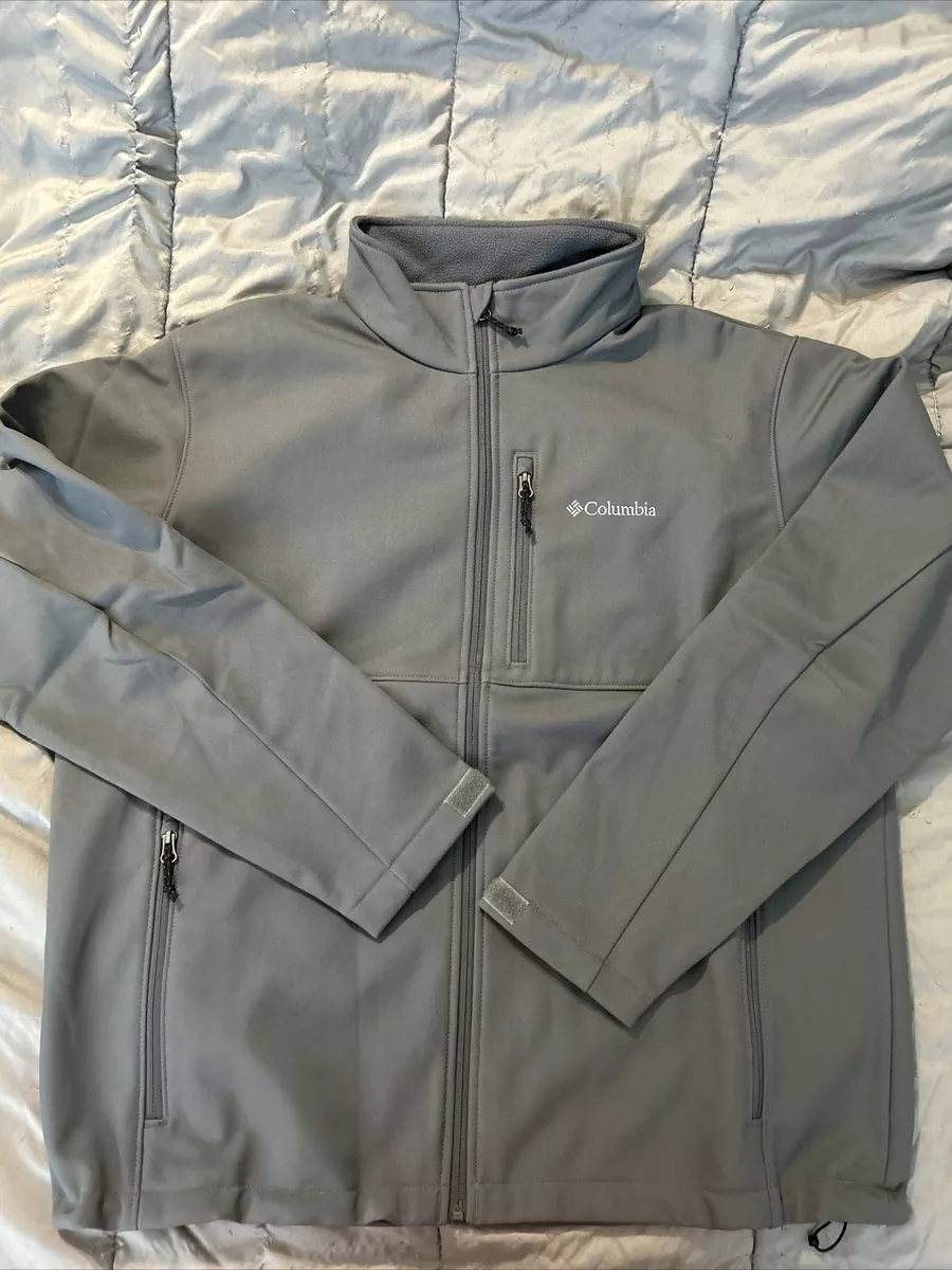 MEN S COLUMBIA Ascender WM6044 Graphite Soft Shell Jacket Size XL
