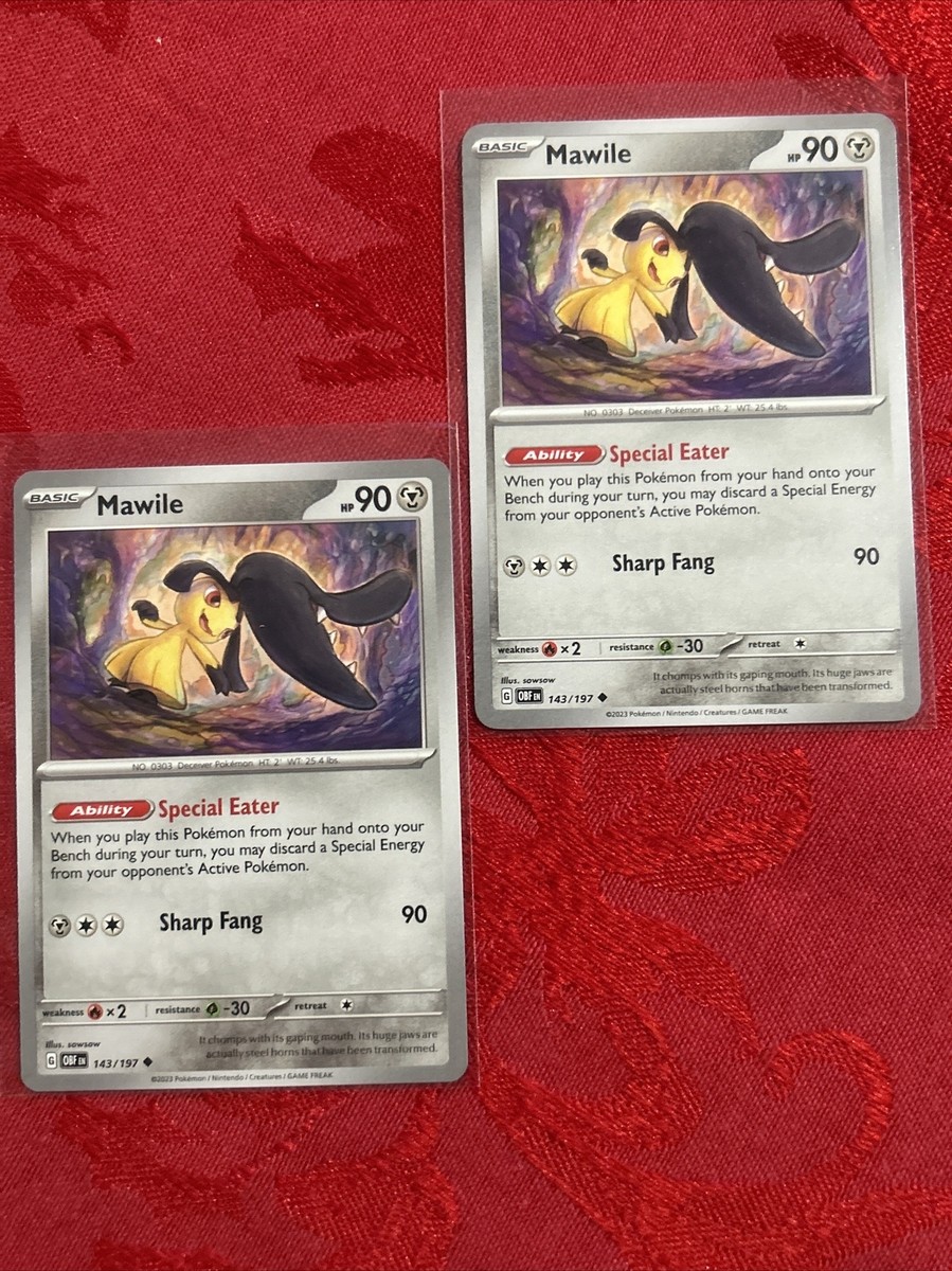 2x Mawile 143/197 - Obsidian Flames - Pokemon Card Playset - x2 | eBay