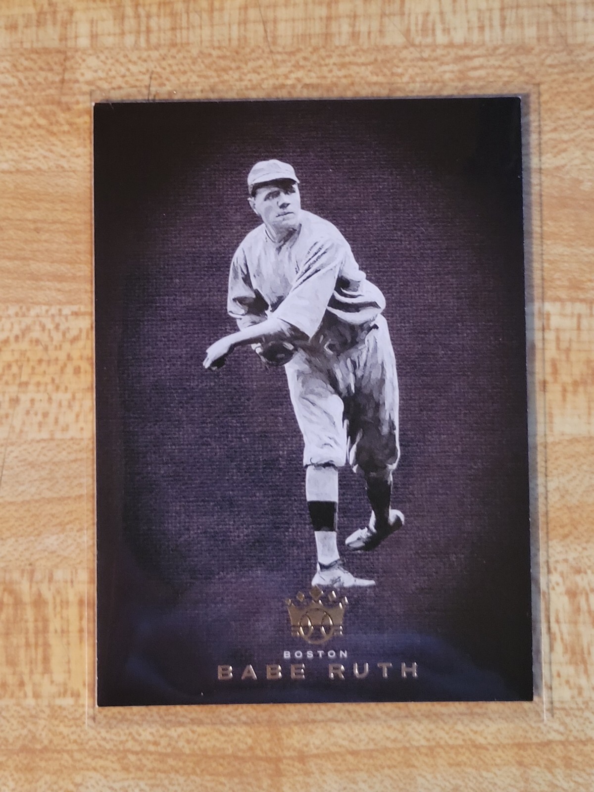 BABE RUTH 2022 PANINI DIAMOND KINGS BLACKOUT BO-9 RARE BOSTON RED SOX CARD