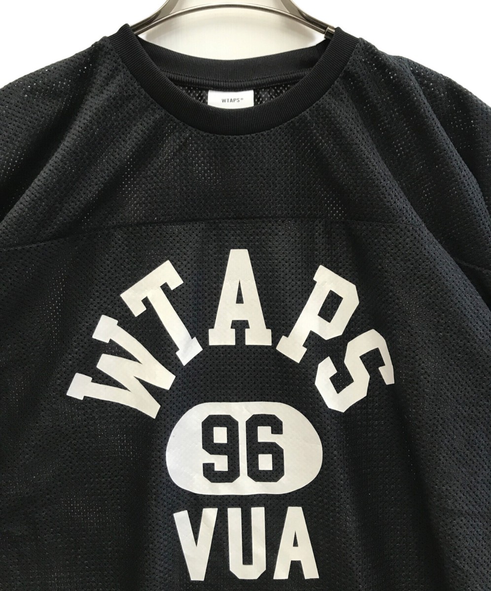WTAPS Numbered mesh jersey T-shirt Size: X04 Black x white WTAPS Numbered mesh jersey T-shirt Size: X04 Black x white