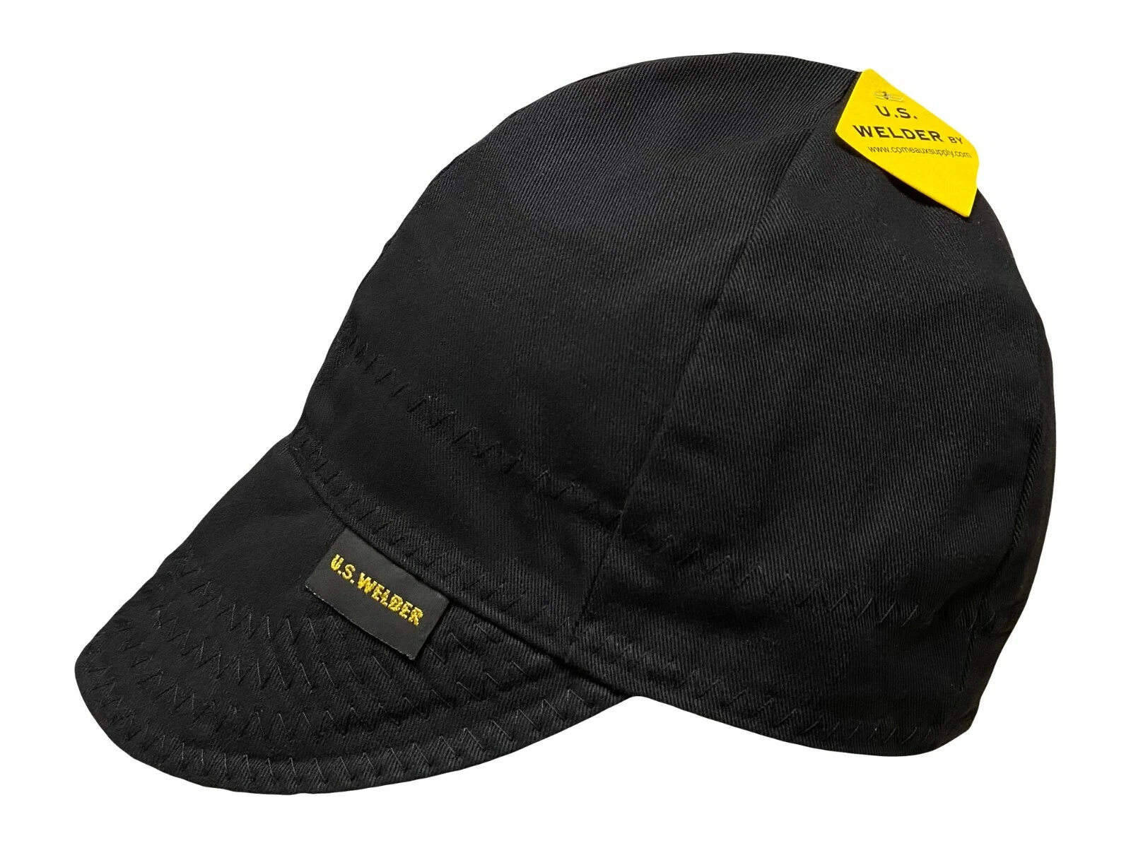 3 pack US WELDER Welding Cap Hat Solid Black Reversible by Comeaux Supply NWT