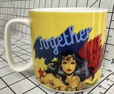 DC Wonder Woman Together We Rise Yellow Ceramic coffee Mug 12oz