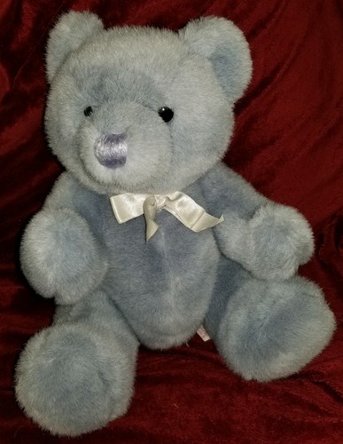 Vintage Dakin Teddy Bear Blue Lavendar 