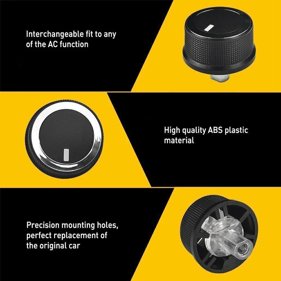 For 2008-2017 Chevrolet Express Van Savana A/C Heater TEMP CONTROL KNOB GM 3Pcs Foto 4 de 4