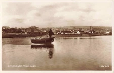 Postcard RPPC Scotland Stranraer from the East Coast Boats Real Photo