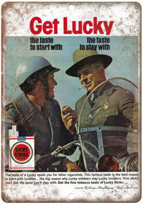 tobacco officer Lucky Strike Tobacco Cigarette Police Officer 12