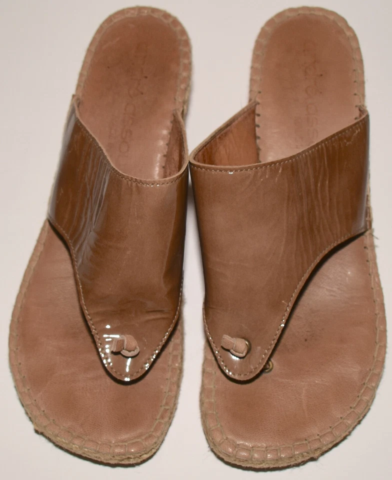 Andre Assous España Alpargatas Charol Talla 39 Tostado Tanga Sandalia Envío y devolución gratuitos Foto 4 de 4