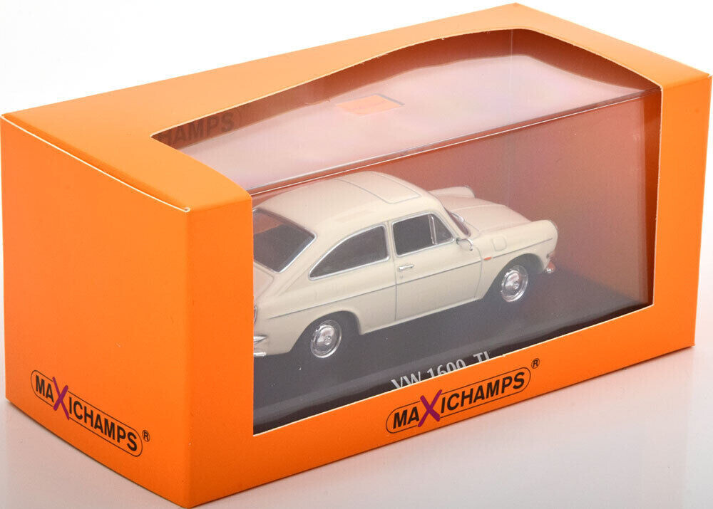 Volkswagen VW 1600 TL 1966 Minichamps 1/43 Couleur Crème (Modèle Neuf)