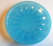 Akro Agate Large Interior Panel Saucer Blue Luster Child Tea Set