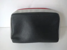 Cole Haan Toiletry American Airlines Travel Amenity Kit Cosmetic Bag Black Gray