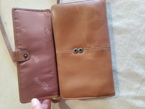 Fossil Genuine Leather Womens Cross Body Wallet Multi Pocket - Picture 8 of 16