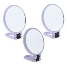 Double-sided Makeup with Foldable Magnifying Mirror