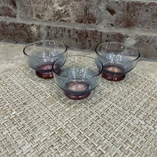 Vintage Ombre Aurora Borealis Sorbet Sherbet Desert Cups Rainbow Iridescent -3