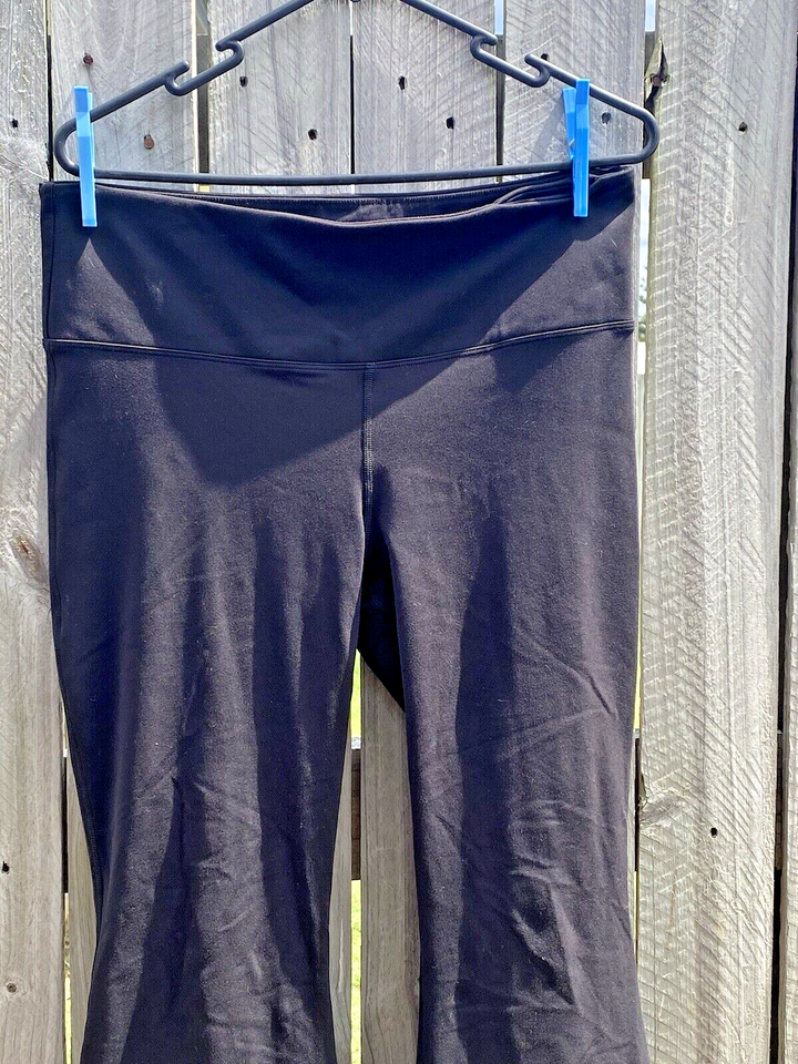 Lorna Jane Lotus Full Length Flared Leggings Size XL Black eBay