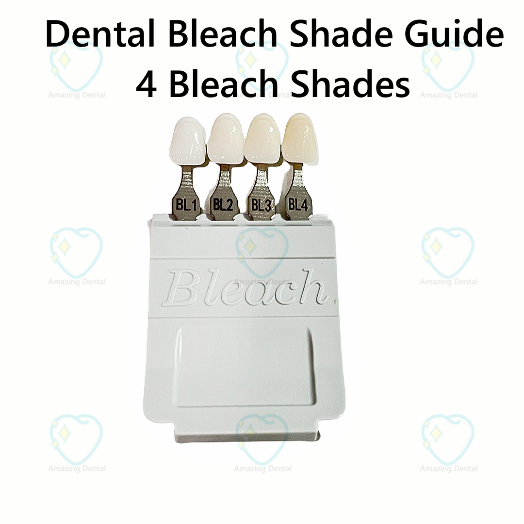 Dental Bleach Shade Guide 4 Colors Bleached Chart Teeth Whitening