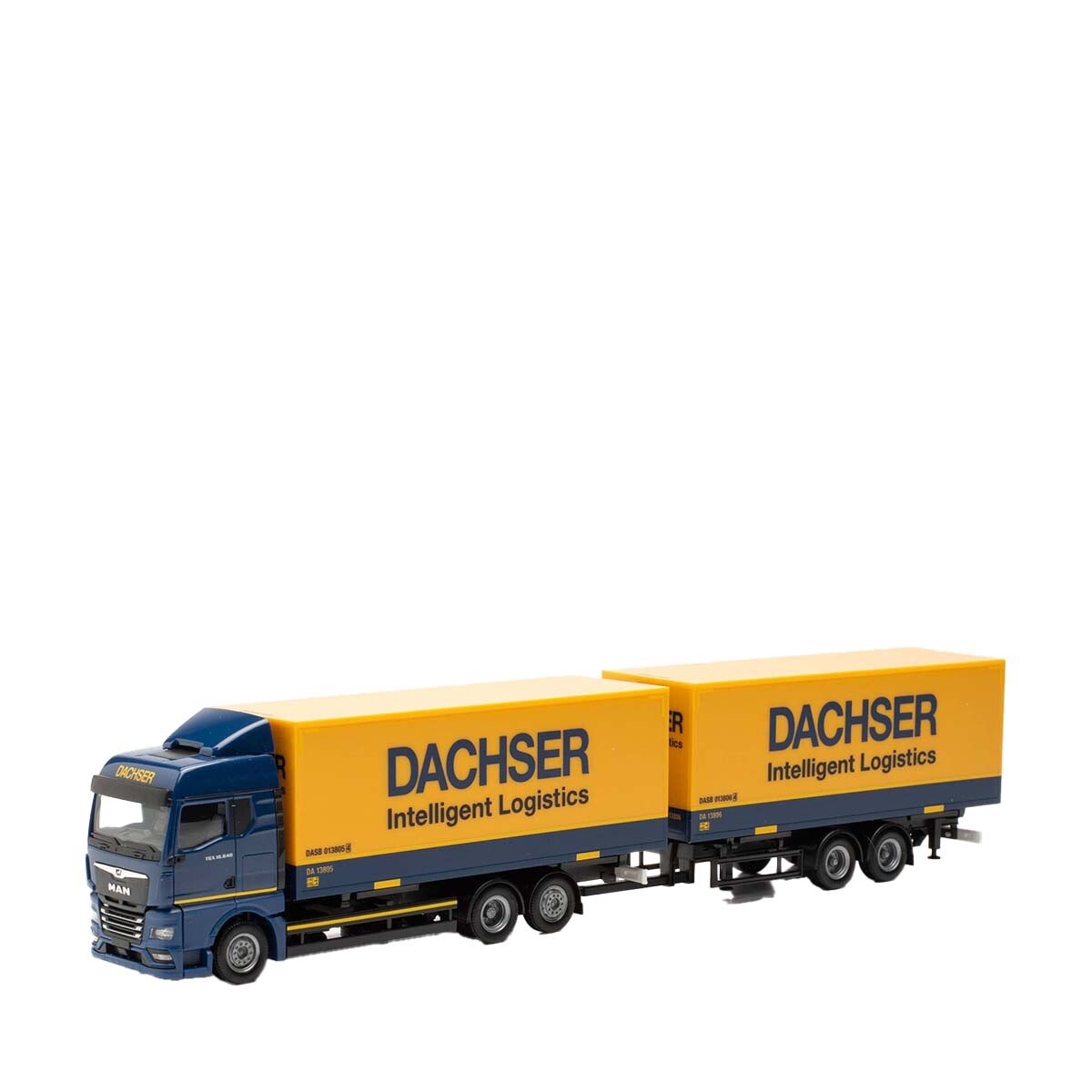 Herpa 1 87 MAN TGX GM Tandemwechselkoffer-Hängerzug 