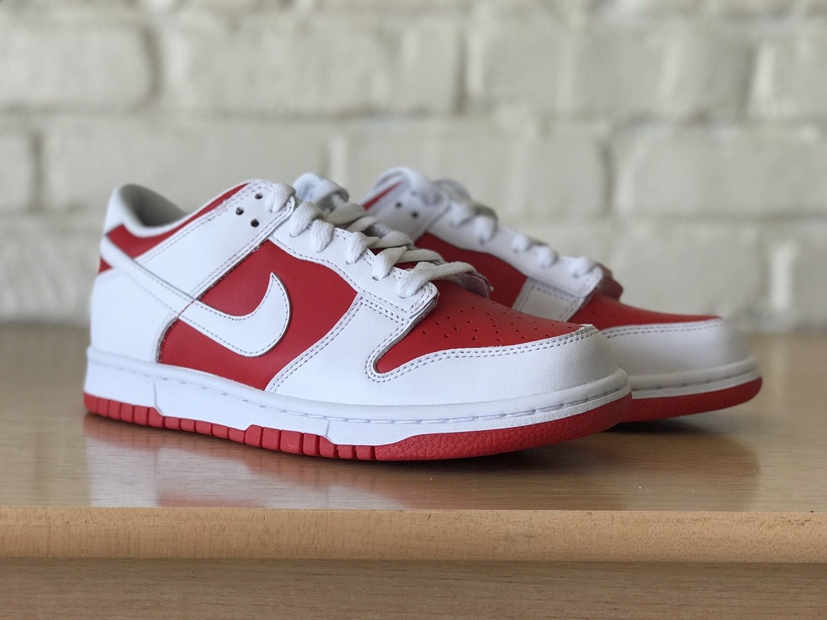 NIKE★WMNS DUNK LOW★TEAM RED AND WHITE Nike Women's Dunk Low Valentines Shoes - White / Team Red