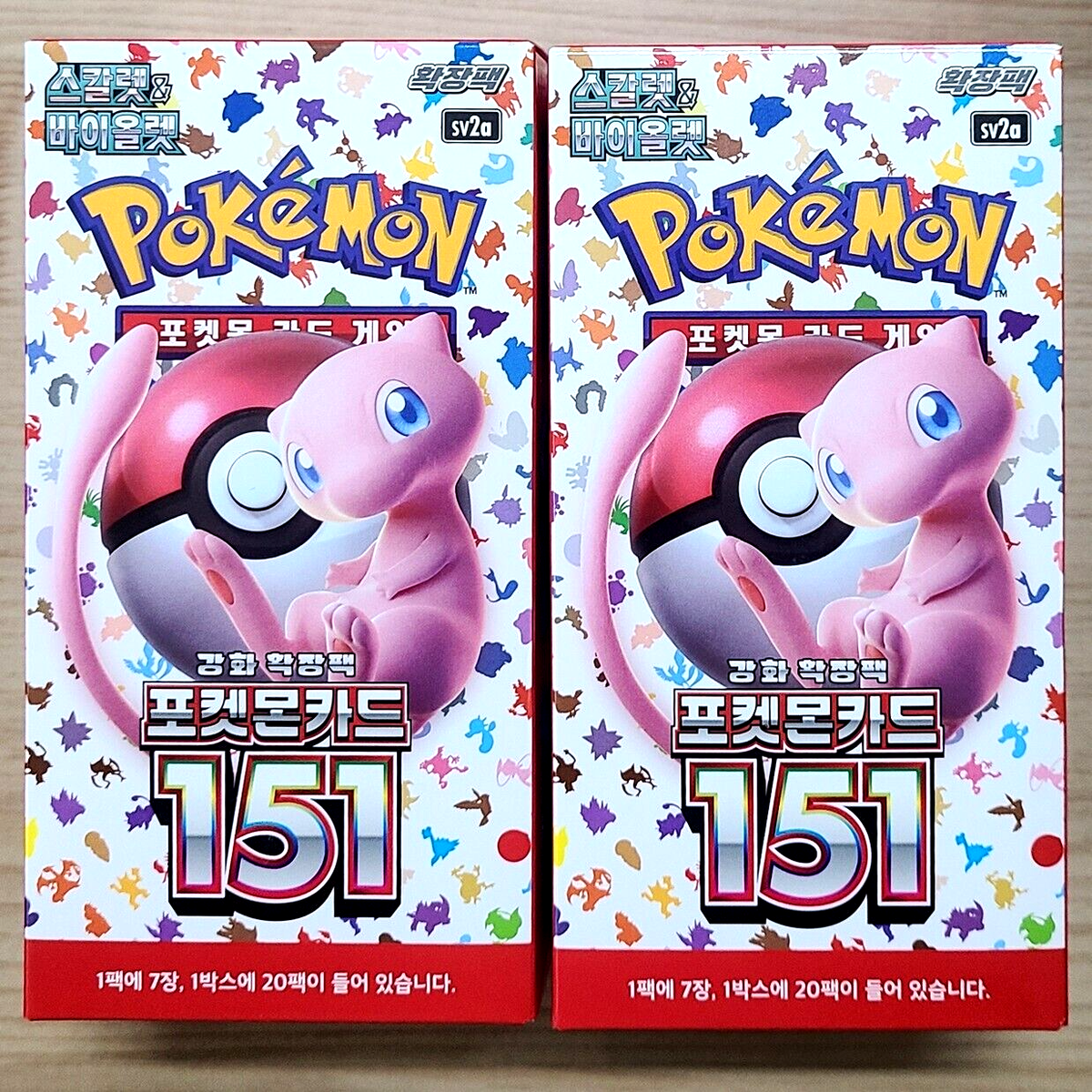 151 EXPRESS 2 BOXES(40+7 PACKS) Pokemon Cards Booster sv2a Factory