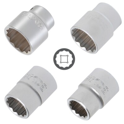 1/4 Chromeplus 12-Kant-Stecknuss Lang 14mm – Hochglanz Verchromt, Für Handbetätigung