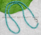 Faceted 2x4mm Brazilian Aquamarine Light Blue Rondelle Gems