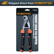 POWERTEC Parrot Head Tile Nippers for Glass, Ceramic Trim Tile Up to 2/5" Thick
