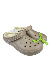 Crocs Unisex Classic Fuzz Lined Clog 203591-2YB - Mushroom/Bone M10 / W12