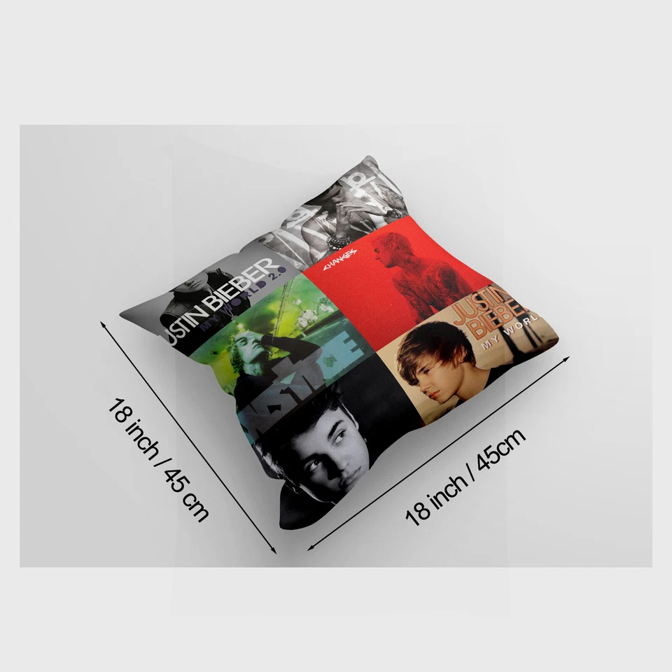Throw Blanket and Pillowcase Set of 2，Justin Bieber Bed Couch Decor Gifts - Image 3 of 4