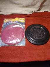 Vintage Wham-O Frisbee, I Survived the Laser Loop Whirley disk, 9" Rnd Lot of 2