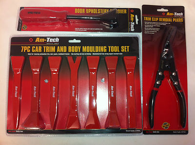ULTIMATE CAR TRIM REMOVAL KIT. 7PC TRIM & MOULDING REMOVAL SET + PLIERS & TOOL