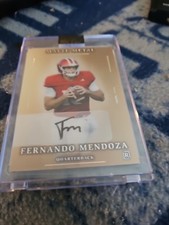 Fernando Mendoza No 1 Pick Vegas   1/2 AUTO Bronze 2026 Wild Card Matte Metal 