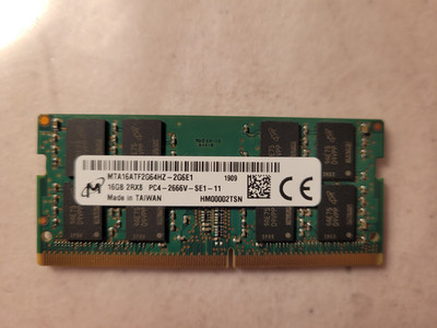 Micron 16GB PC4 2666 DDR4 2666MHz PC4 21300 1.2V CL19 Laptop Ram Memory