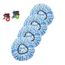 4 Pack Mop Replace Heads for O Cedar Rinse Clean 2 Tank System, Spin Mop Repl...