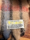 Plaid Mohair Scarf St. Albans Made In Australia, beige, red, blue vintage — photo 3