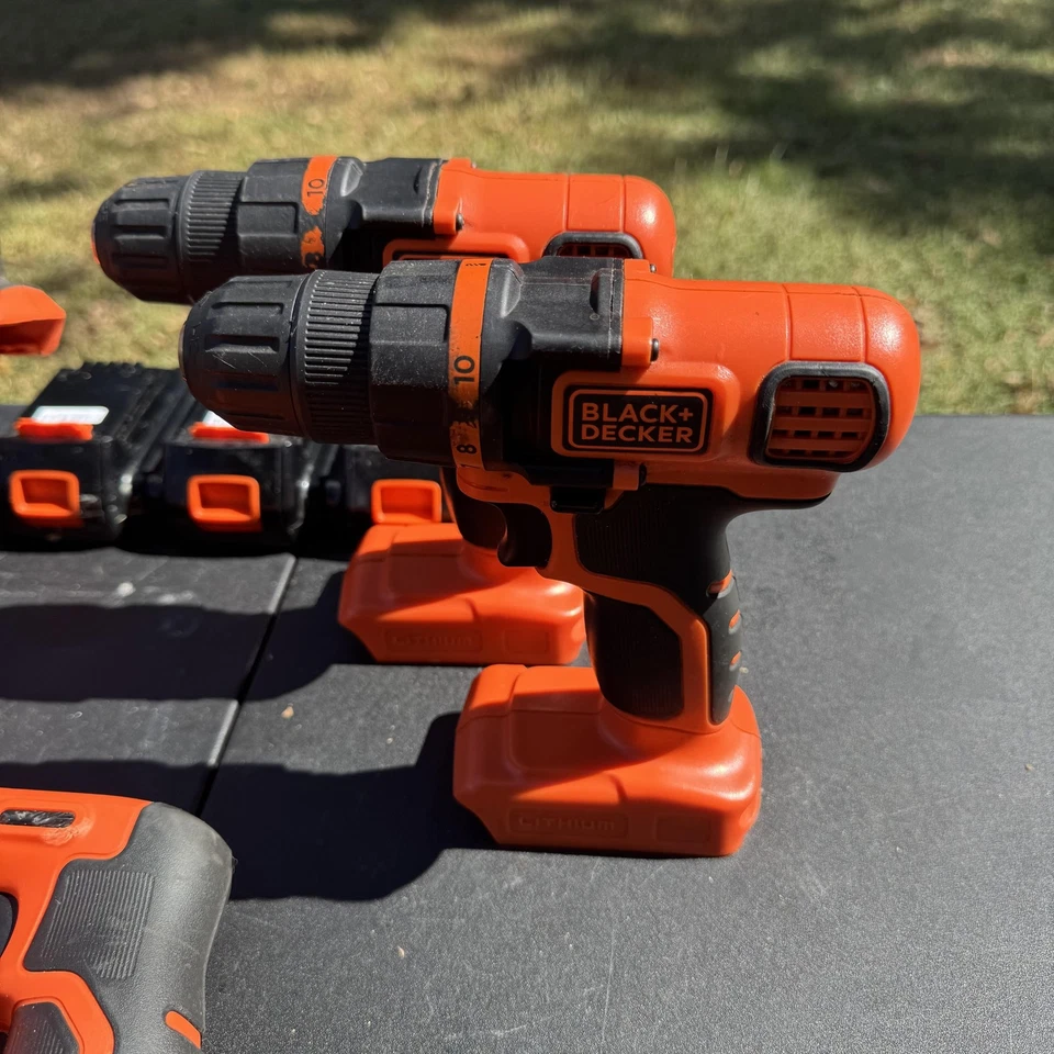 Black+Decker 20V MAX PowerConnect Tool Combo Kit Drills Recip Saw 3 Batteries - Image 2 of 4