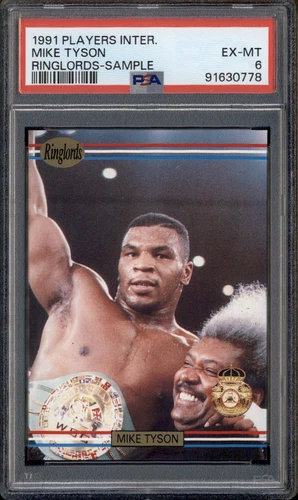 1991 Players International Ringlords Sample # Mike Tyson PSA 6